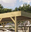Vorschaubild Weka Einzelcarport mit Vorbereitung zur Dachbegrünung 328 x 718 cm - Leimholz
