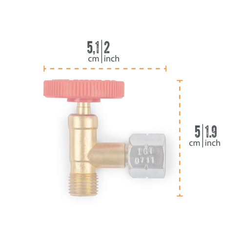 Petromax Regulierventil für Gastisch
