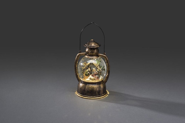 Konstsmide Weihnachtsbeleuchtung  LED Kugellaterne Weihnachtskrippe H 20cm