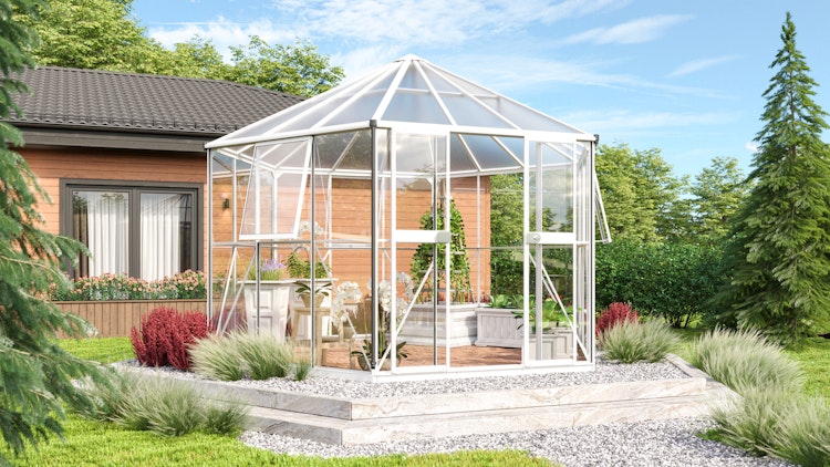 Vitavia Gewächshaus Juno/Hera 9000 inkl. 3 Seitenfenstern - 9,0 m²