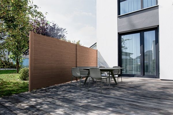 Alberts® Alu Sichtschutz Palitio als Set, Profilhöhe 300 mm, zum Einbetonieren