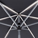 Vorschaubild doppler Mittelmastschirm ACTIVE 300 Auto Tilt LED, Aluminium Silber / 100 % Polyester Anthrazit