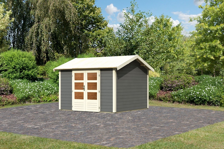 Karibu Premium Gartenhaus Theres 7 - 28 mm