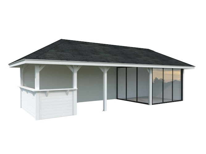 Palmako Pavillon Bianca 24,9 m² Set 215 Slide - 28 mm