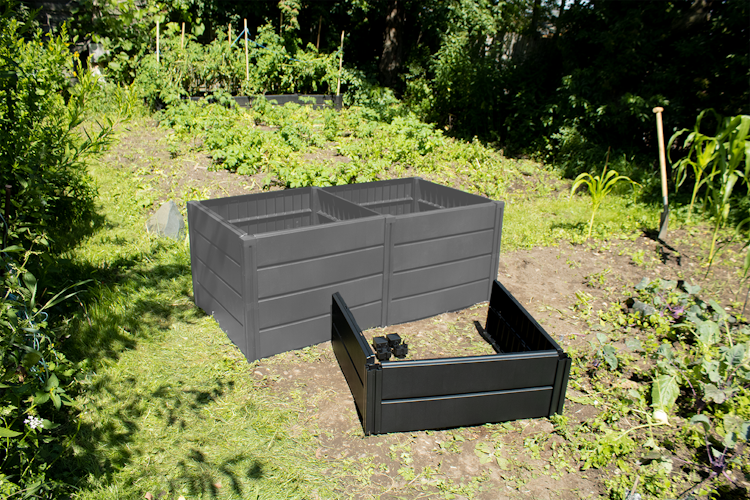 KHW Hochbeet Demeter Erweiterungsset B 82 x T 82 x H 31 cm - 168 l