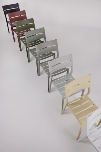 Brafab Stapelstuhl DELIA, Aluminium Dunkelgrau - Abverkauf