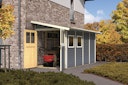 Vorschaubild Karibu Premium Anlehn-Gartenhaus Gerätehaus Juist/Wandlitz 2/3/4/5 - 19 mm