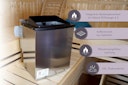 Vorschaubild Karibu 9 kW Bio-Kombiofen Saunaofen anthrazit für externe Steuerung