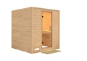 Vorschaubild Karibu Sauna Mojave - Massivholzsauna mit Fronteinstieg 38 mm inkl. gratis Sauna-Zubehörset im Wert von 234,94 €