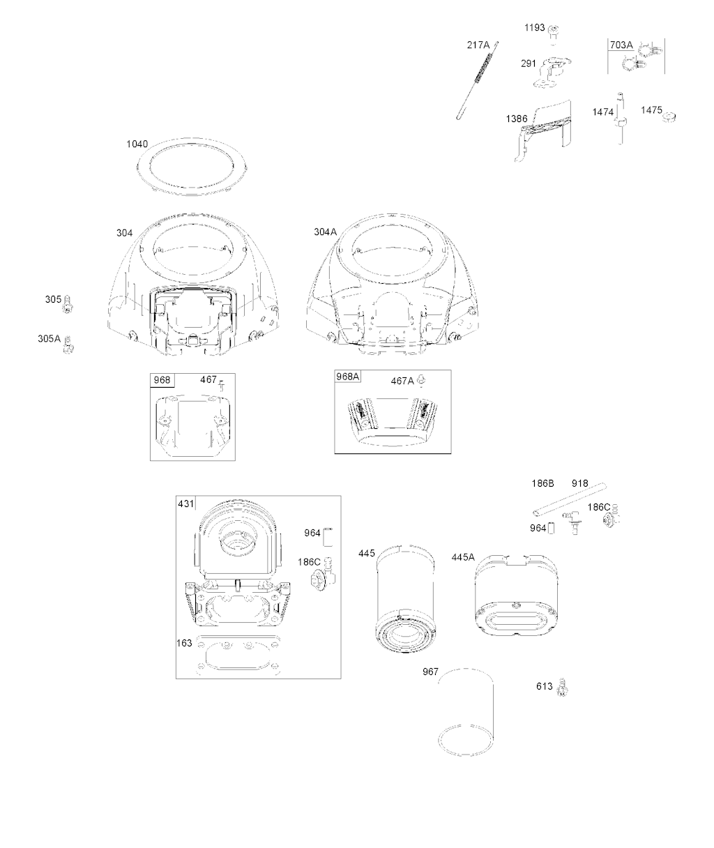 Explosionszeichnung Ersatzteile