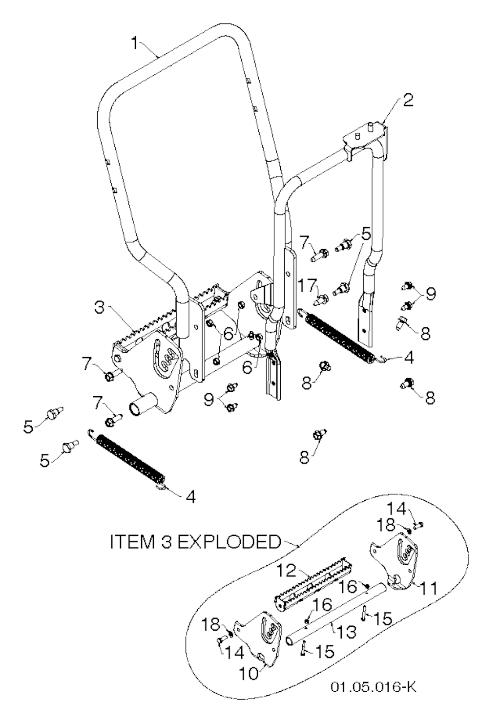 Explosionszeichnung Ersatzteile