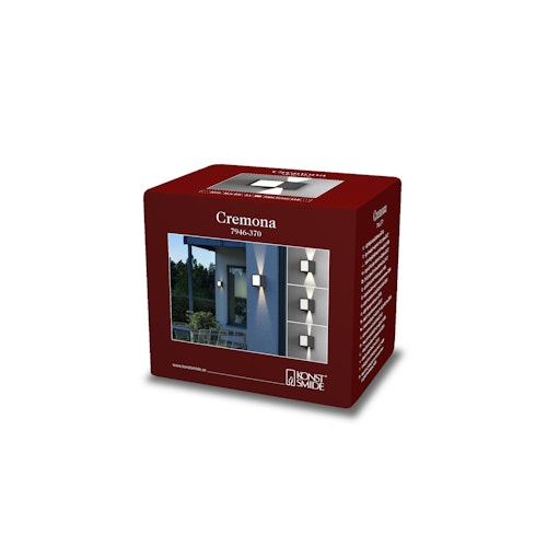 Konstsmide Wandleuchte Cremona, HighPowerLED, anthrazit (7946-370)