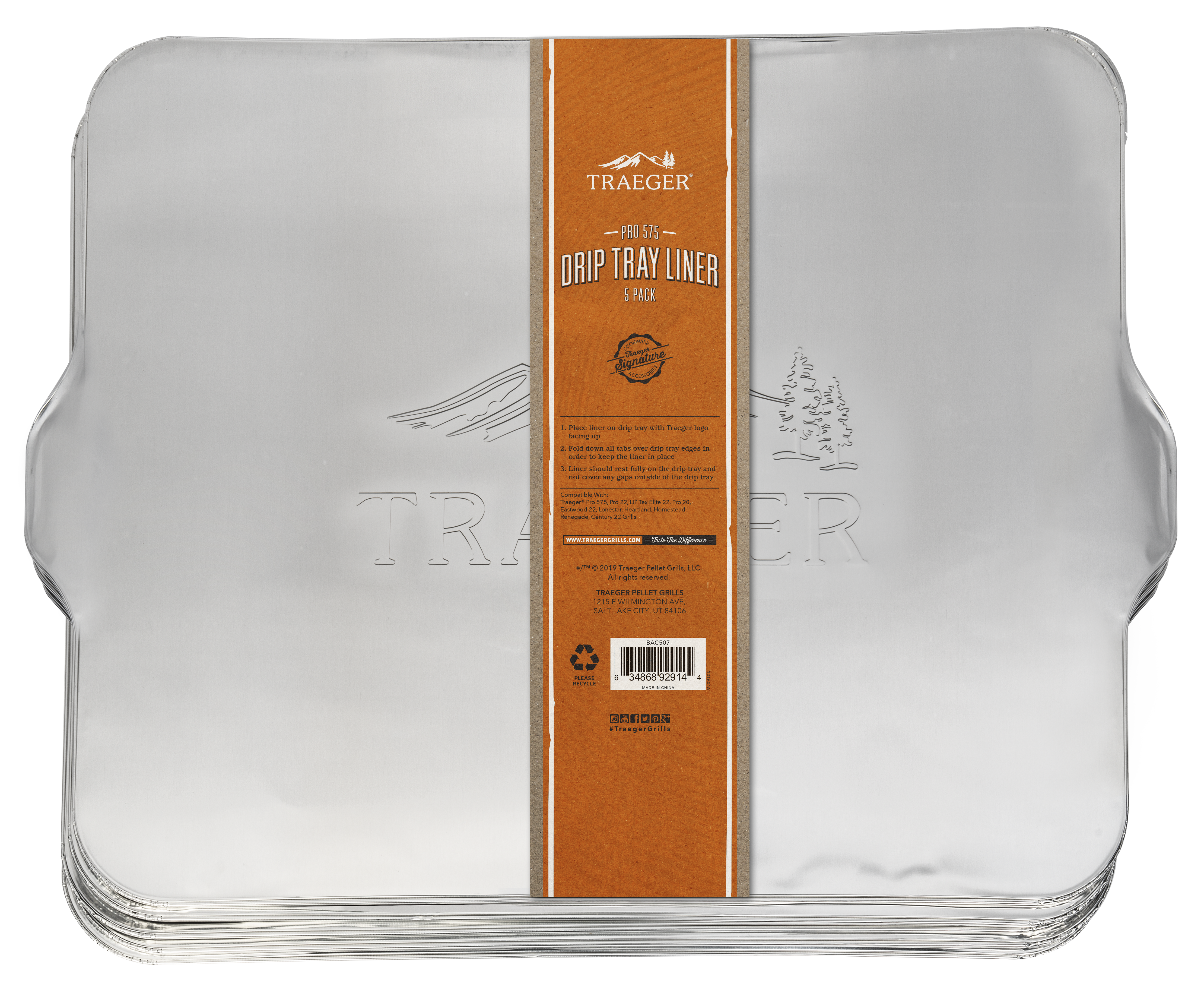 Traeger Einsatz für Fettauffangblech Größe D (Ironwood / Timberline) - 5 Stück