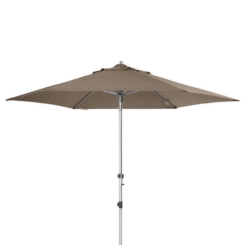 doppler Mittelmastschirm EXPERT 320 Auto-Tilt, Aluminium Silber / 100 % Polyester 180 g/m²