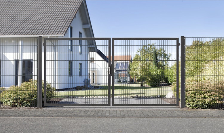 dz Doppeltor VARIO plus symmetrisch inkl. Pfosten 80/80 mm