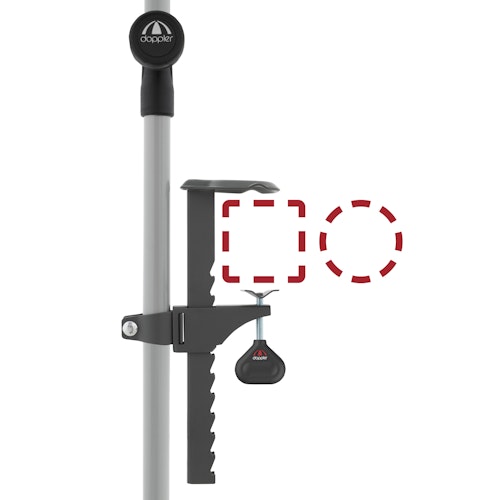 doppler Balkonklammer UNIVERSAL, Stahl Anthrazit