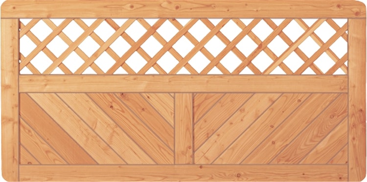 T&J SKAGEN Rank Sichtschutzzaun Lärche 1800 x 900 mm