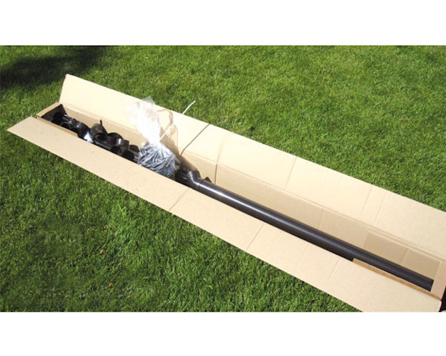 Kunststoff Dachrinnenset für Weka Saunahaus 139 Gr. 1/2