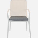 Vorschaubild Siena Garden Sitzkissen für Stapelsessel ROMA, 100 % Polypropylen Grau - Abverkauf