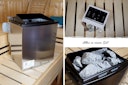Vorschaubild Karibu 9 kW Bio-Kombiofen Saunaofen anthrazit inkl. Steuergerät EASY schwarz - Sparset