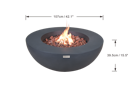Vorschaubild Gardenforma Gas Feuerstelle Lunar in dunkler Betonoptik