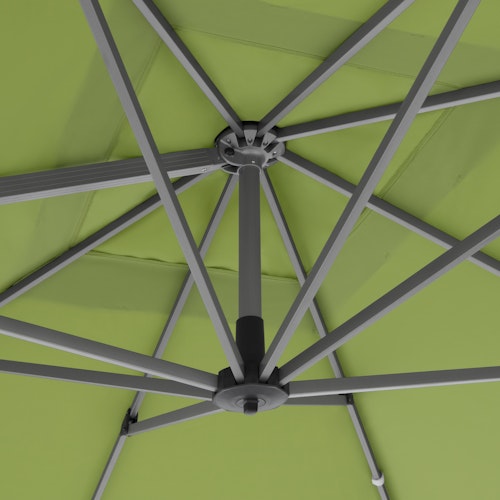 doppler Pendelschirm ACTIVE 260 x 350, Aluminium Silber / 100 % Polyester 180 g/m²