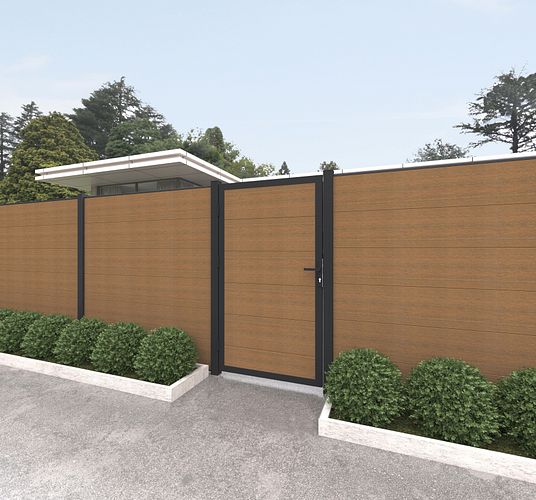 NewTechWood Castello Sichtschutzelement WPC 1760 x 1830 mm