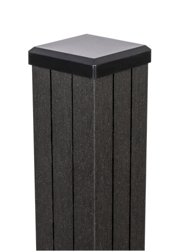 GroJa Zaunelement Pfosten zum Einbetonieren inkl. Kappe 7 x 7