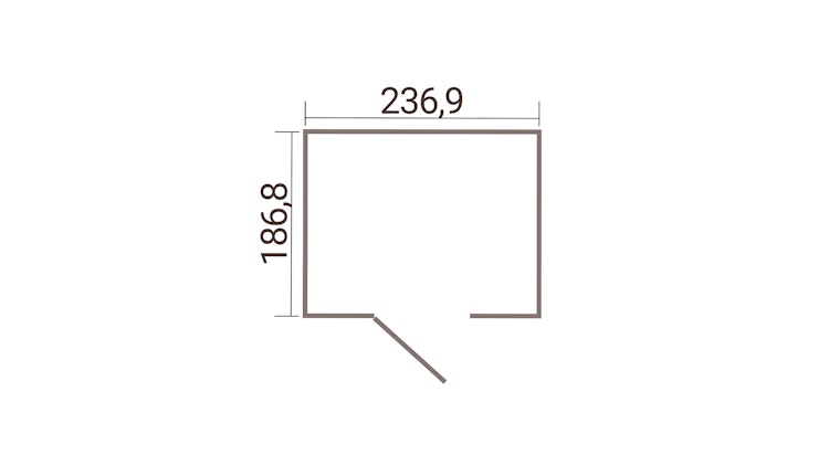 Weka Metall-Gerätehaus Gary 1-9