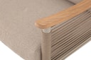 Vorschaubild Garden Pleasure Lounge-Gruppe TULUM, Alu Sandbeige / Nonwood / Rope Beige / Kissen 100 % Polyester Beige