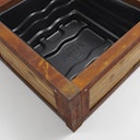 Vorschaubild BambusBASIS Terrassenteich Cortenstahl mit verschiedenen Bambusfüllungen