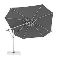 doppler Pendelschirm EXPERT 400 Side, Aluminium Silber / 100 % Polypropylen 220 g/m²