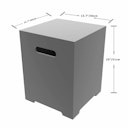 Vorschaubild Gardenforma Abdeckung for Gasflaschen, Beton-Optik grau, Faserbeton für 5kg Gasbehälter 