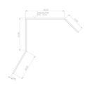 Vorschaubild Blendenabdeckung für Gartenhäuser anthrazit (1 Stück, Typ 1b bis 30 mm Breite)