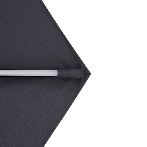 doppler Mittelmastschirm ACTIVE 300 Auto Tilt LED, Aluminium Silber / 100 % Polyester Anthrazit