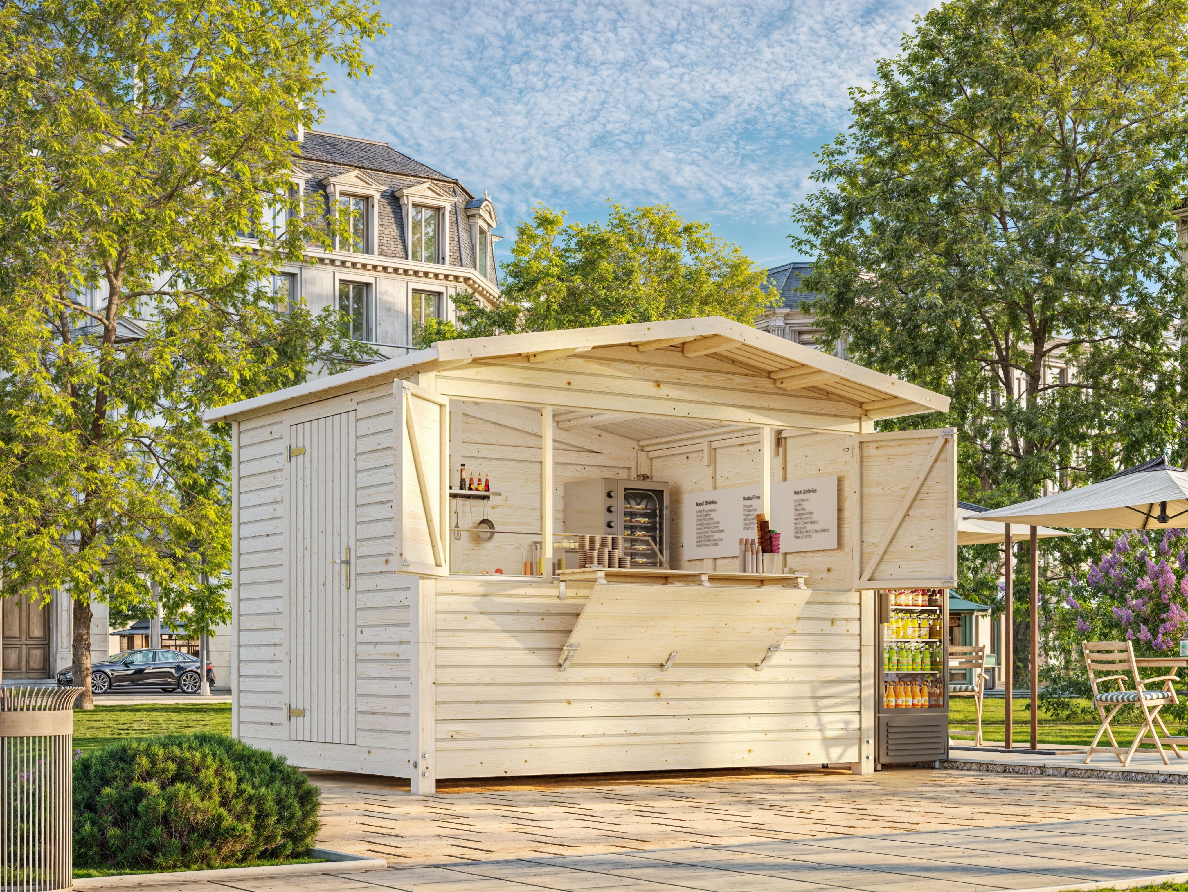 Palmako faltbarer Marktstand Marian 6,2 m² - 16 mm (20 Minuten Aufbauzeit!) 
