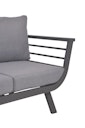 Vorschaubild Garden Pleasure Lounge Set ELIA, Aluminium Dunkelgrau / Kissen 100 % Polyester Grau