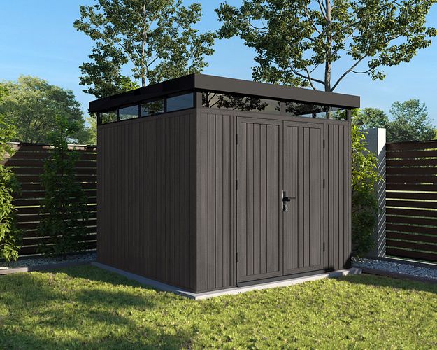NewTechWood WPC Gartenhaus Cella 88 mit Doppeltür - 21 mm