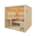 Vorschaubild Infraworld Solido Glas 212 - 40 mm Massivholzsauna inkl. 5-teiligem gratis Zubehörset