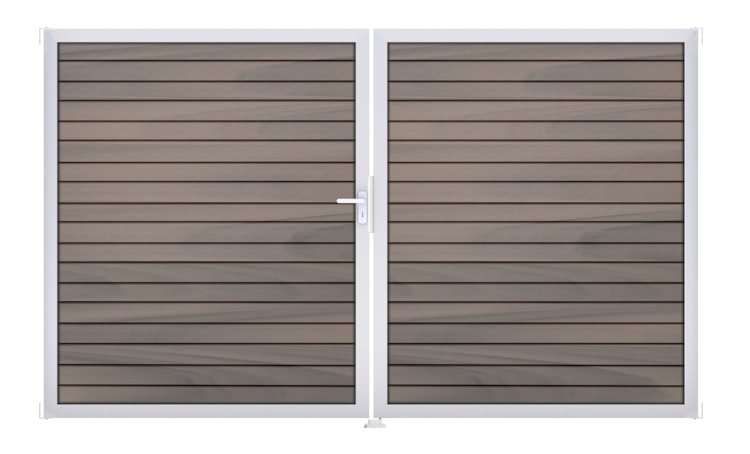 GroJa Solid Rhombus Doppeltor Rahmen Aluminium EV1 3000 x 1800 mm