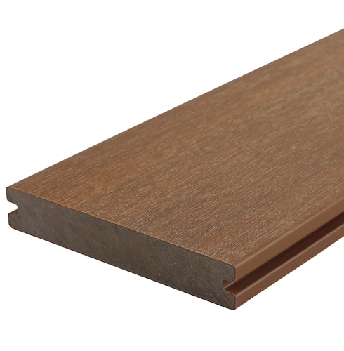 Fiberdeck Premium WPC-Terrassendiele Teak massiv 23 x 138 mm