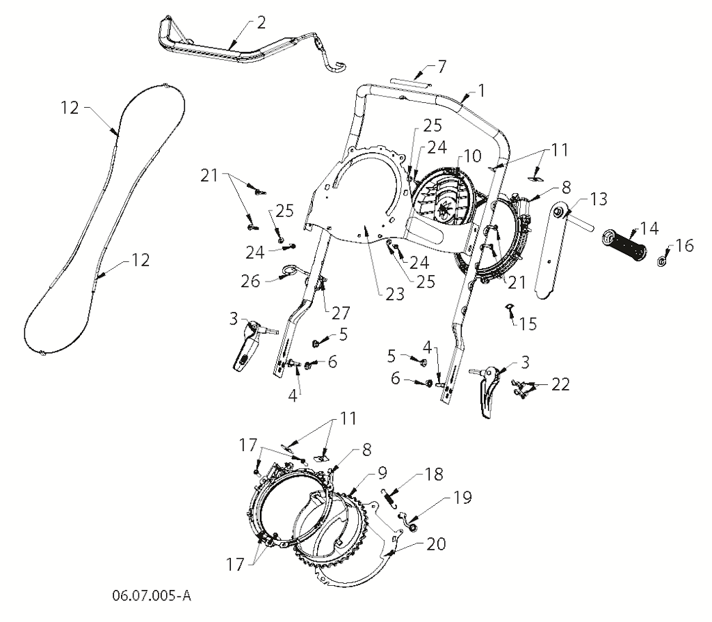 Explosionszeichnung Ersatzteile