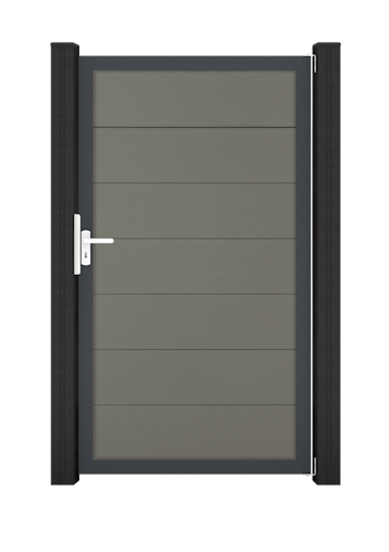 GroJa Solid Grande Tor Standard 1-flügelig mit Anthrazitrahmen