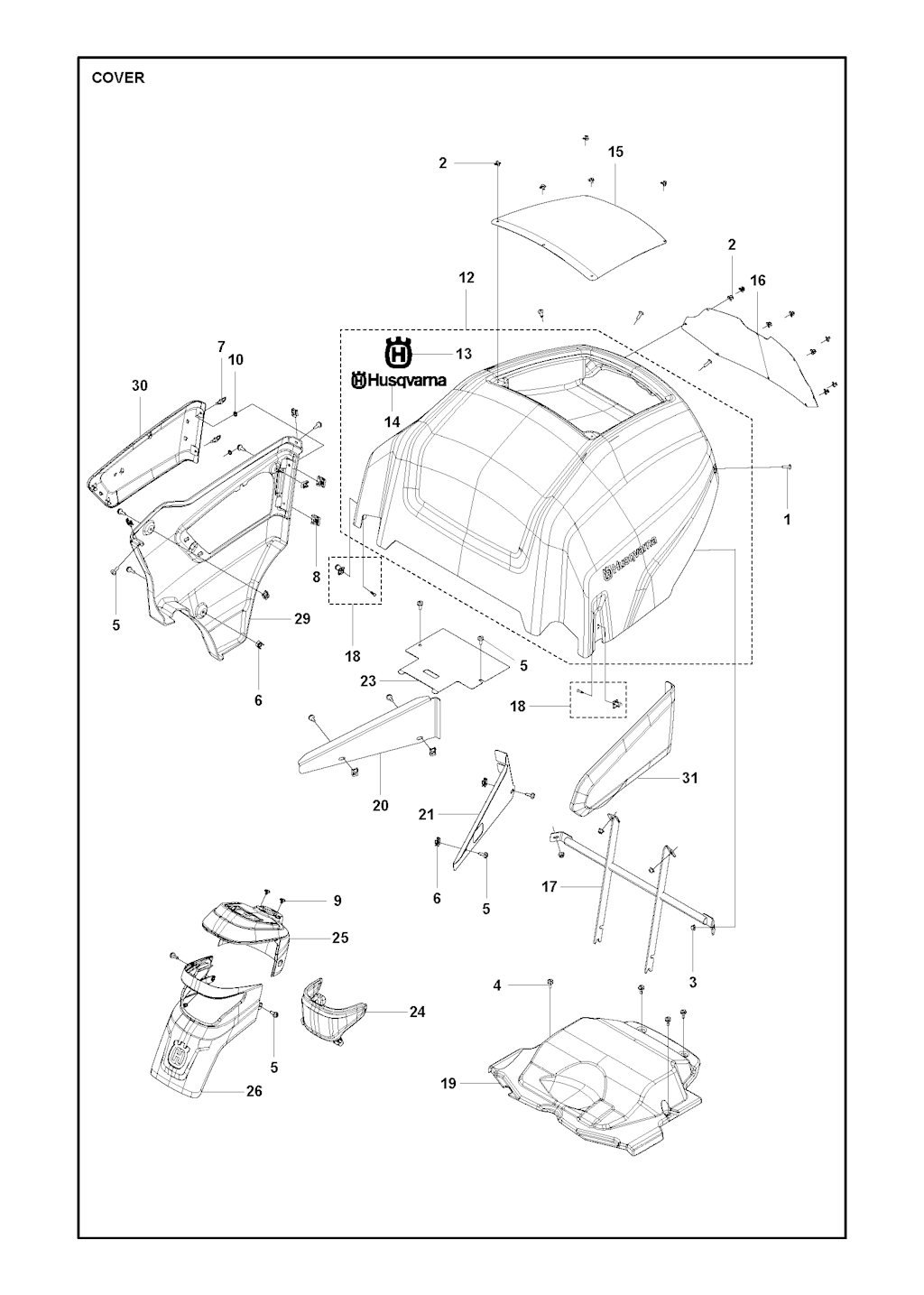 Explosionszeichnung Ersatzteile