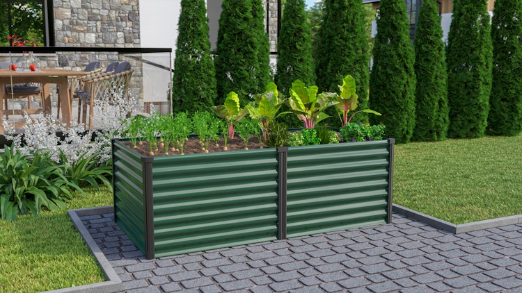 Vitavia Hochbeet Meta 96 x 188 cm rechteckig - 950/1300 l