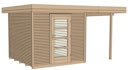 Vorschaubild Weka Gartenhaus Designhaus wekaLine 172 A mit Anbau (150 cm)