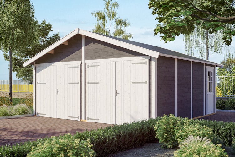 Skan Holz 45 mm Garage Holzgarage Varberg 1/2/3