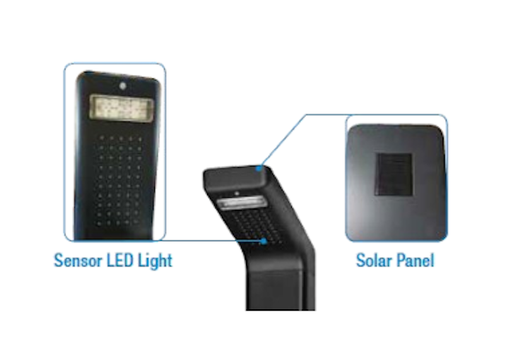 myPOOL Solardusche LED - 35 Liter