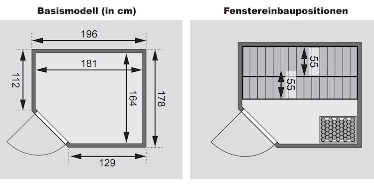 Karibu Woodfeeling Sauna Bodo - 68 mm Aktionssauna inkl. gratis Sauna-Zubehörset im Wert von 234,94 €