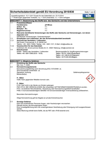 Söll pH-MINUS Teich 500 ml